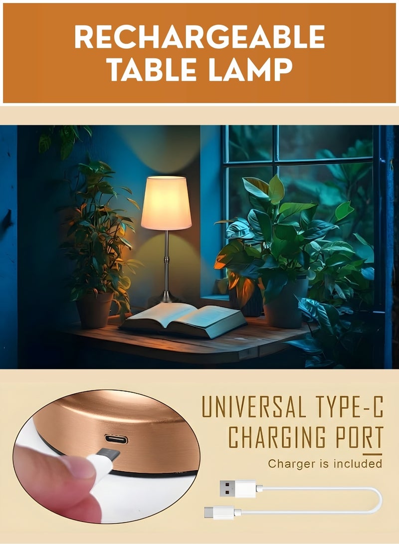 Touch Control Table Lamp with USB Charging – Modern Bedside Night Lamp for Bedroom, Living Room & Desk, Decorative Ambient Table Light - Image 5